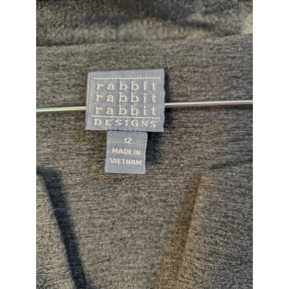 Rabbit Rabbit Rabbit Designs Ruffle Gray Sheath Dress 12 - Picture 2 of 7